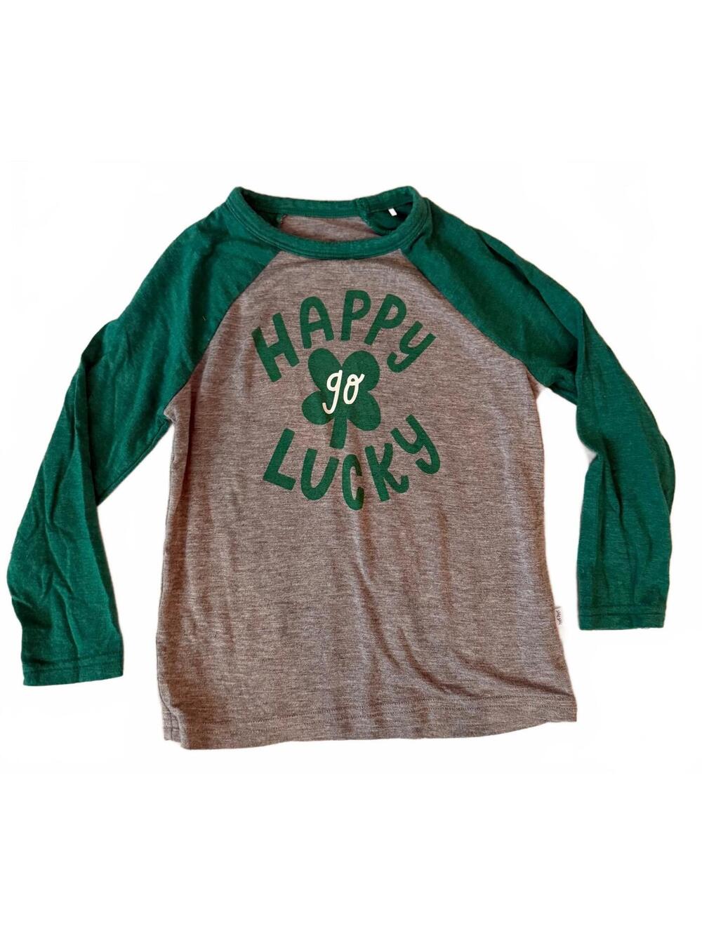 Little Sleepies Happy Go Lucky St Patrick’s Day Shirt 18-24M Bamboo